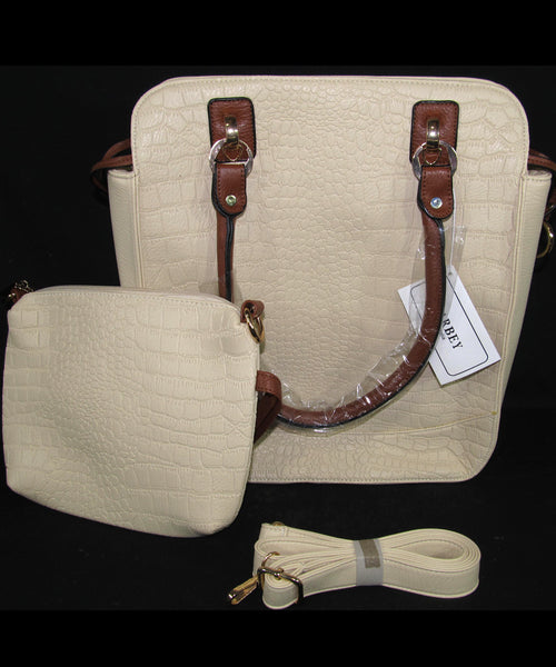 Day Bag - 2 Bag Set Cream (B234)