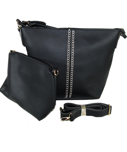 Centre Stitch - 2 Bag Set Black (B231)