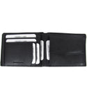 Mens Leather Wallet Side Insert Black (MW055)