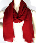 Pashmina Cashmere Wool Scarf Jujube Red (SW436)