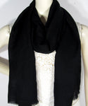 Pashmina Cashmere Wool Scarf Black (SW437)