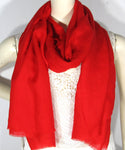 Pashmina Cashmere Wool Scarf Red (SW438)